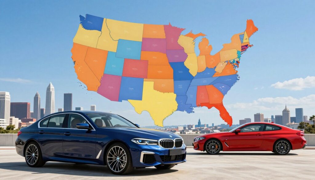 Regional preferences for BMW colors in the United States Regional preferences for BMW colors in the United States