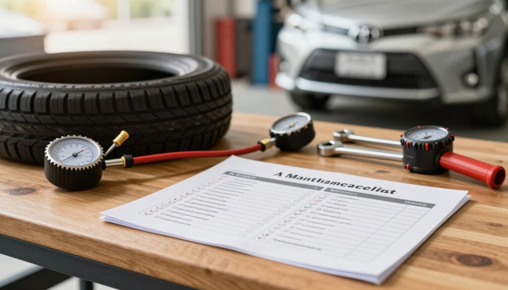 Toyota maintenance checklist Toyota maintenance checklist